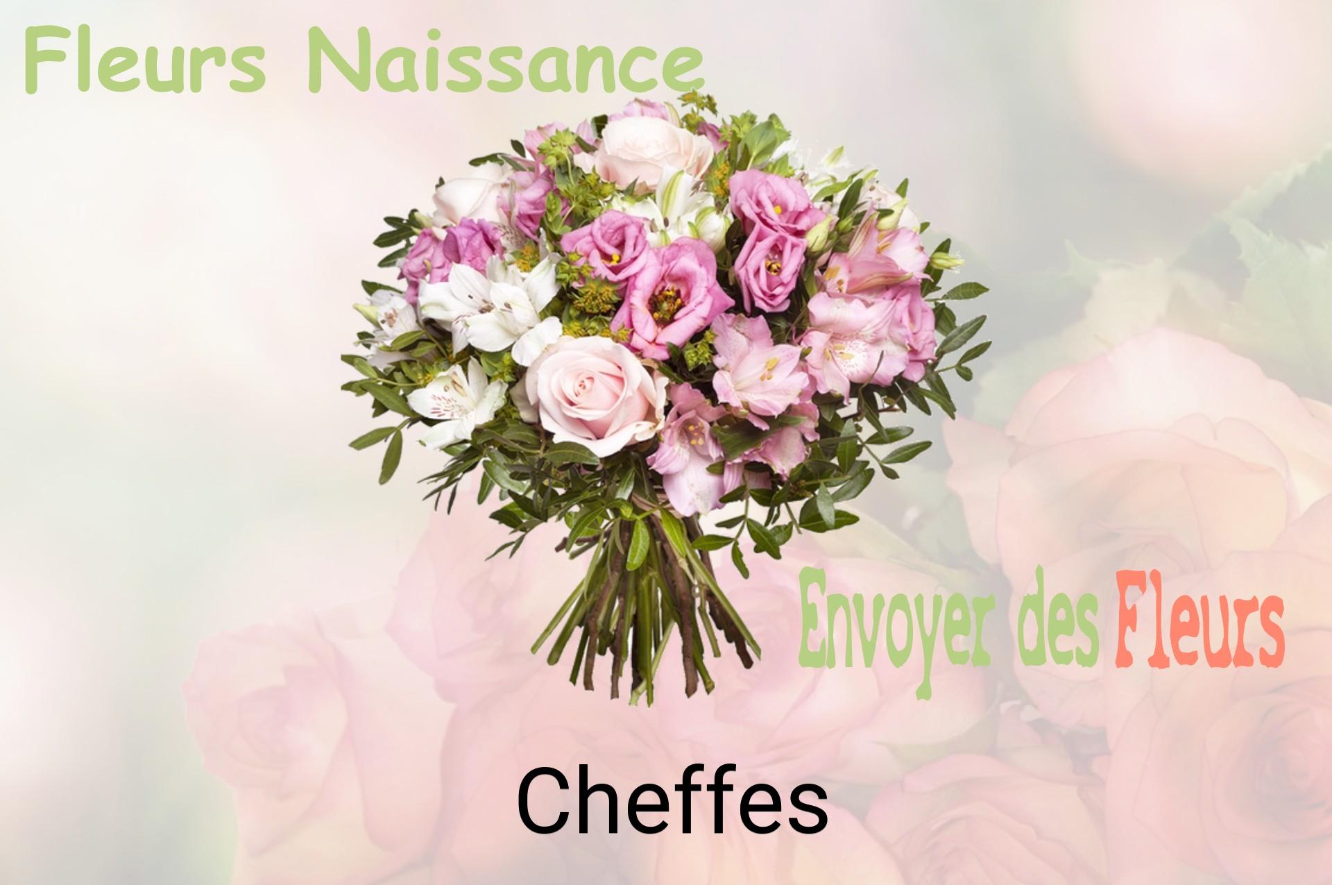 Bouquet de fleurs de naissance livré à Cheffes